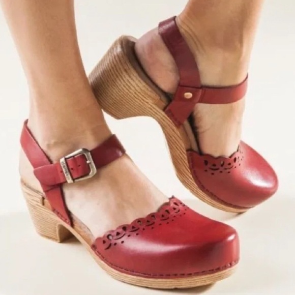 Dansko | Shoes | Dansko Red Mary Janes Size 38 | Poshmark